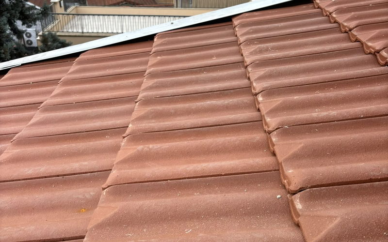 Contrôle de la couverture après démoussage, tuile par tuile